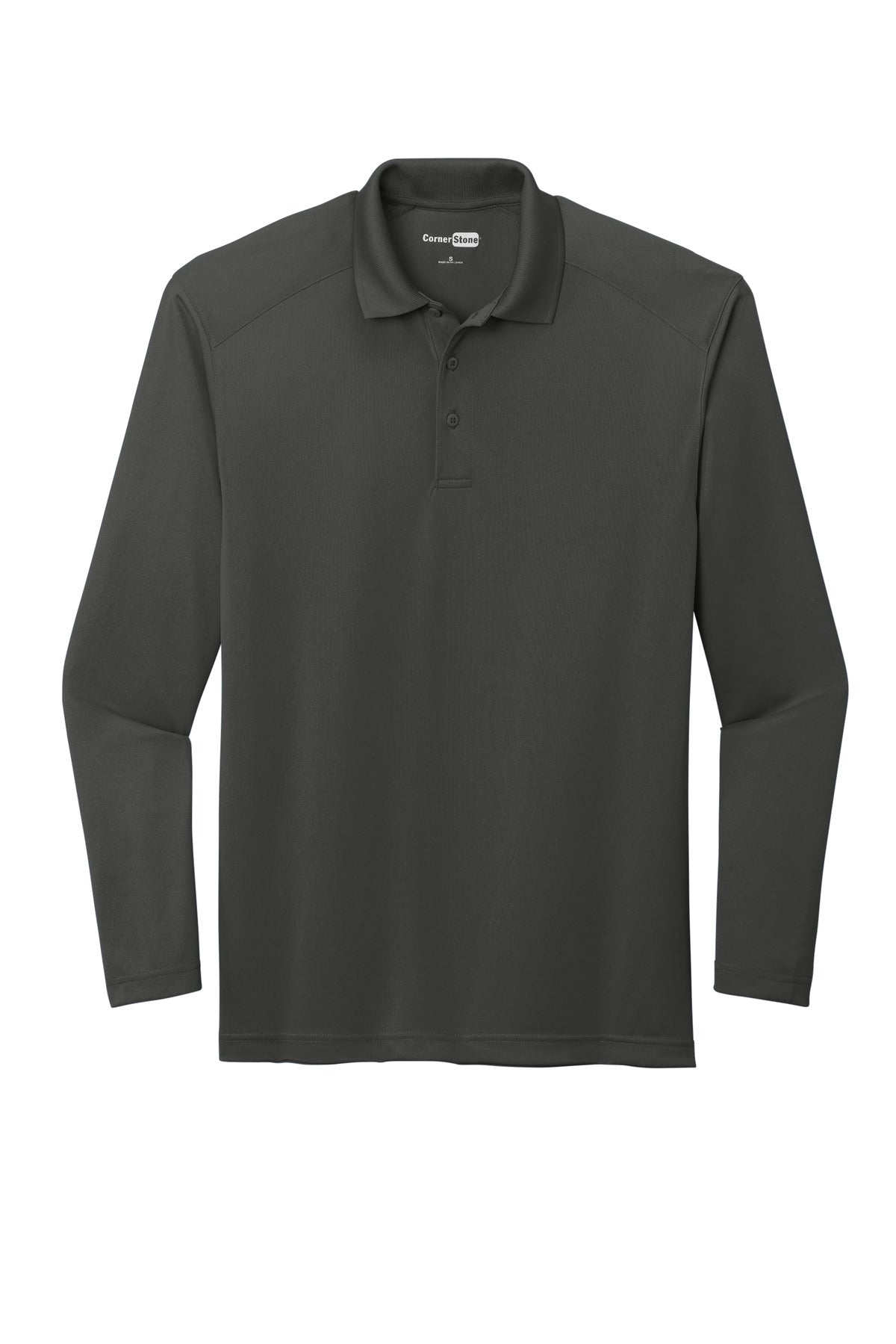 CornerStone Men's Select Lightweight Snag-Proof Long Sleeve Polo. CS418LS CornerStone