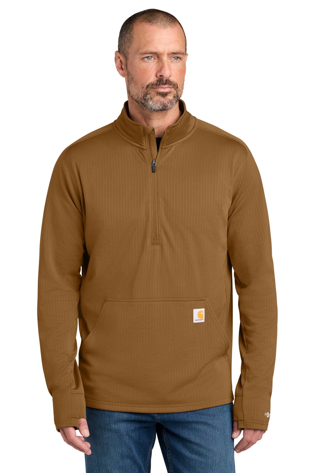 Carhartt Men's Force   1/2-Zip Grid Fleece CT107814