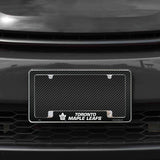 Rico Industries NHL  Toronto Maple Leafs Black 12" x 6" Chrome License Plate Frame-1