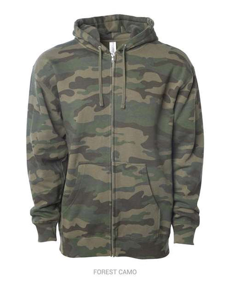 Independent Trading Co. Men's Midweight Full-Zip Hooded Sweatshirt