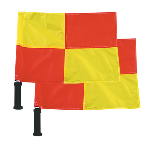 Champro Set of 2 Linesman Soccer Flags with Foam Grips