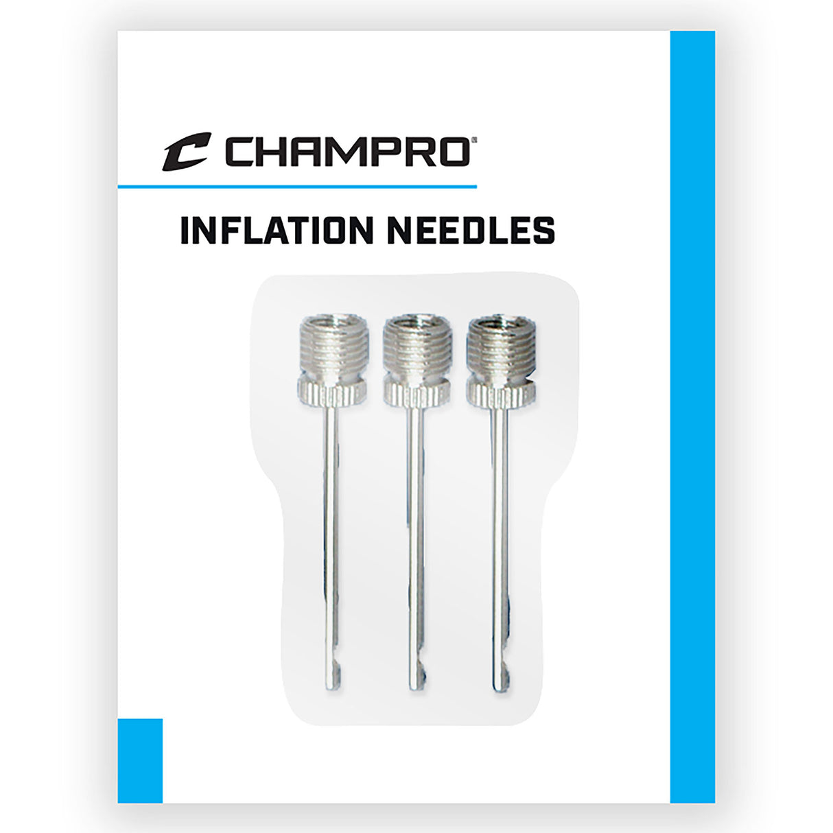 Champro Pack of 3 Replacement Football Inflation Needles