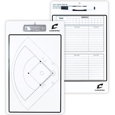 Champro Baseball/Softball Coach's Dry Erase Board With Marker