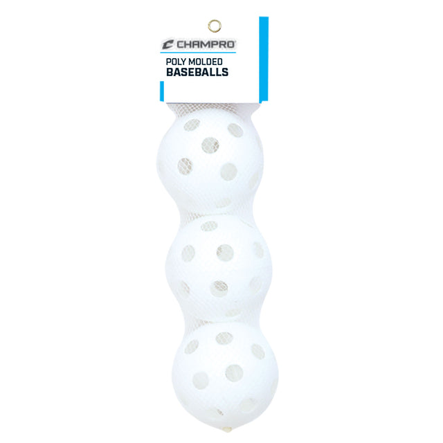 Champro 9" Poly Baseballs - 3 Pack