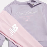 New Balance Infant & Toddler Script Graphic Crew & Leggings Set-3