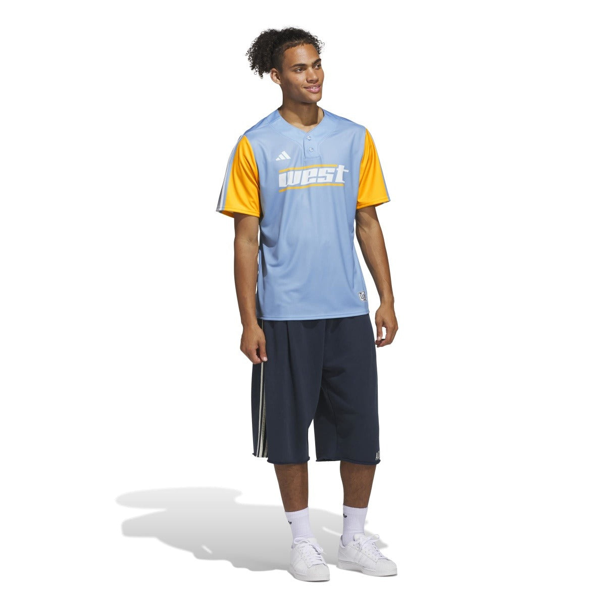 adidas Men's West Little League World Series Replica Jersey-3