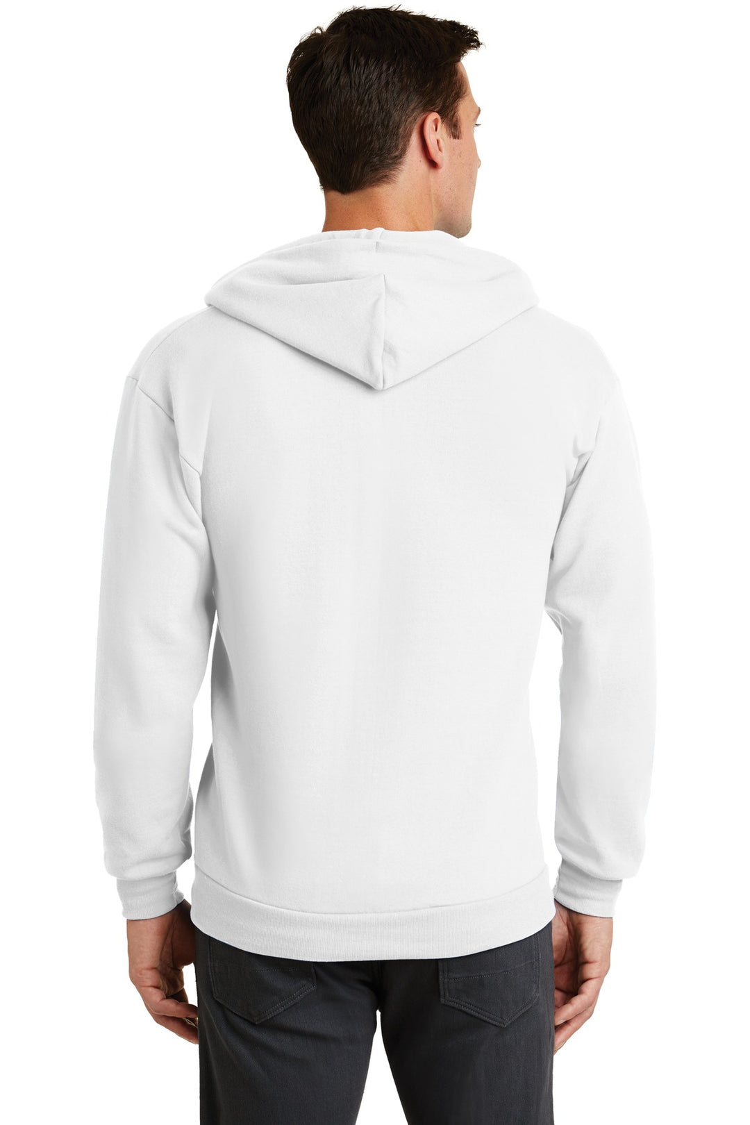 Port & Company - Men's Core Fleece Full-Zip Hooded Sweatshirt