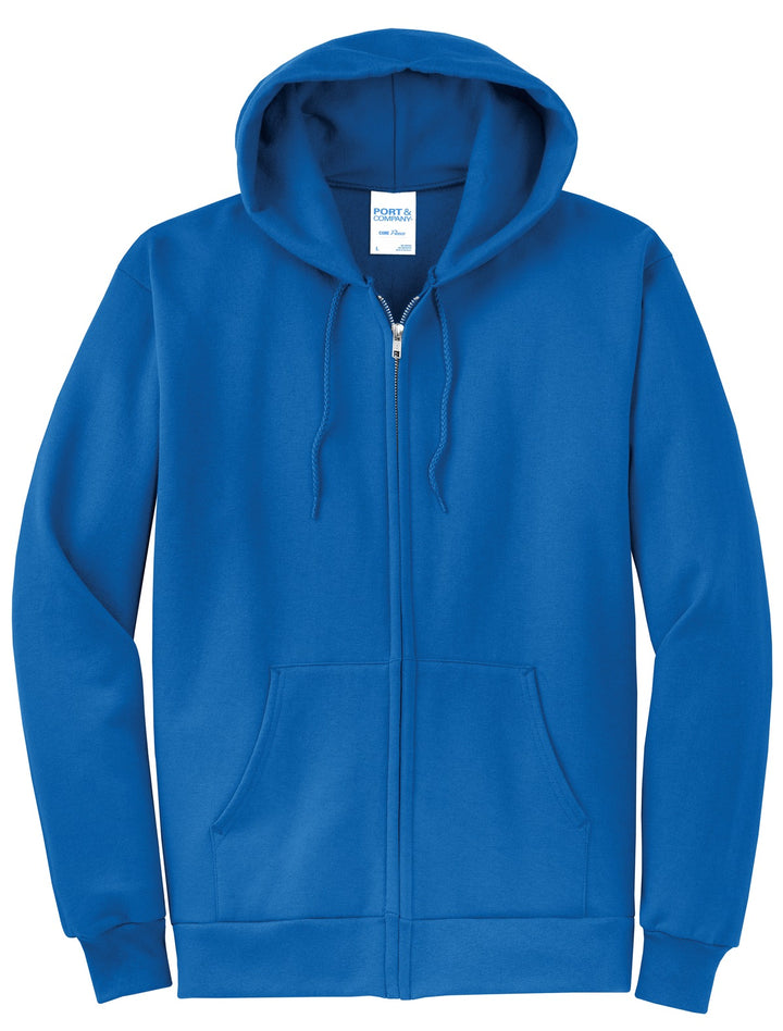 Port & Company - Men's Core Fleece Full-Zip Hooded Sweatshirt