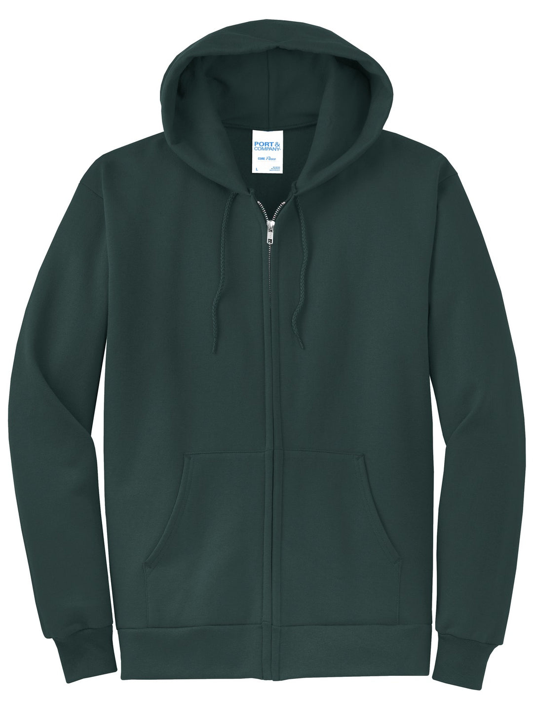 Port & Company - Men's Core Fleece Full-Zip Hooded Sweatshirt