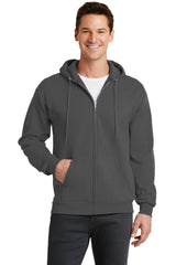 Port & Company - Men's Core Fleece Full-Zip Hooded Sweatshirt