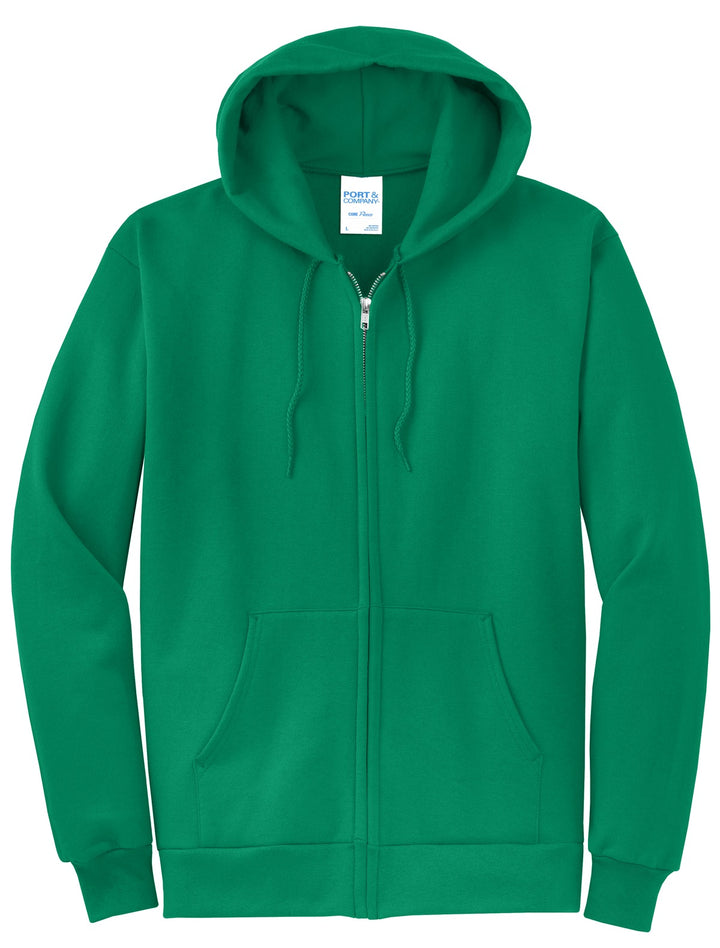 Port & Company - Men's Core Fleece Full-Zip Hooded Sweatshirt