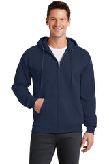 Port & Company - Men's Core Fleece Full-Zip Hooded Sweatshirt
