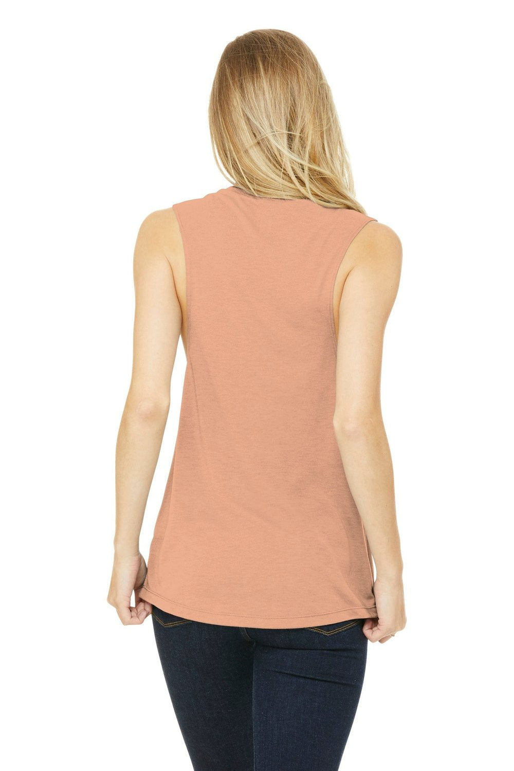BELLA + CANVAS Women's Flowy Scoop Muscle Tank Top BC8803