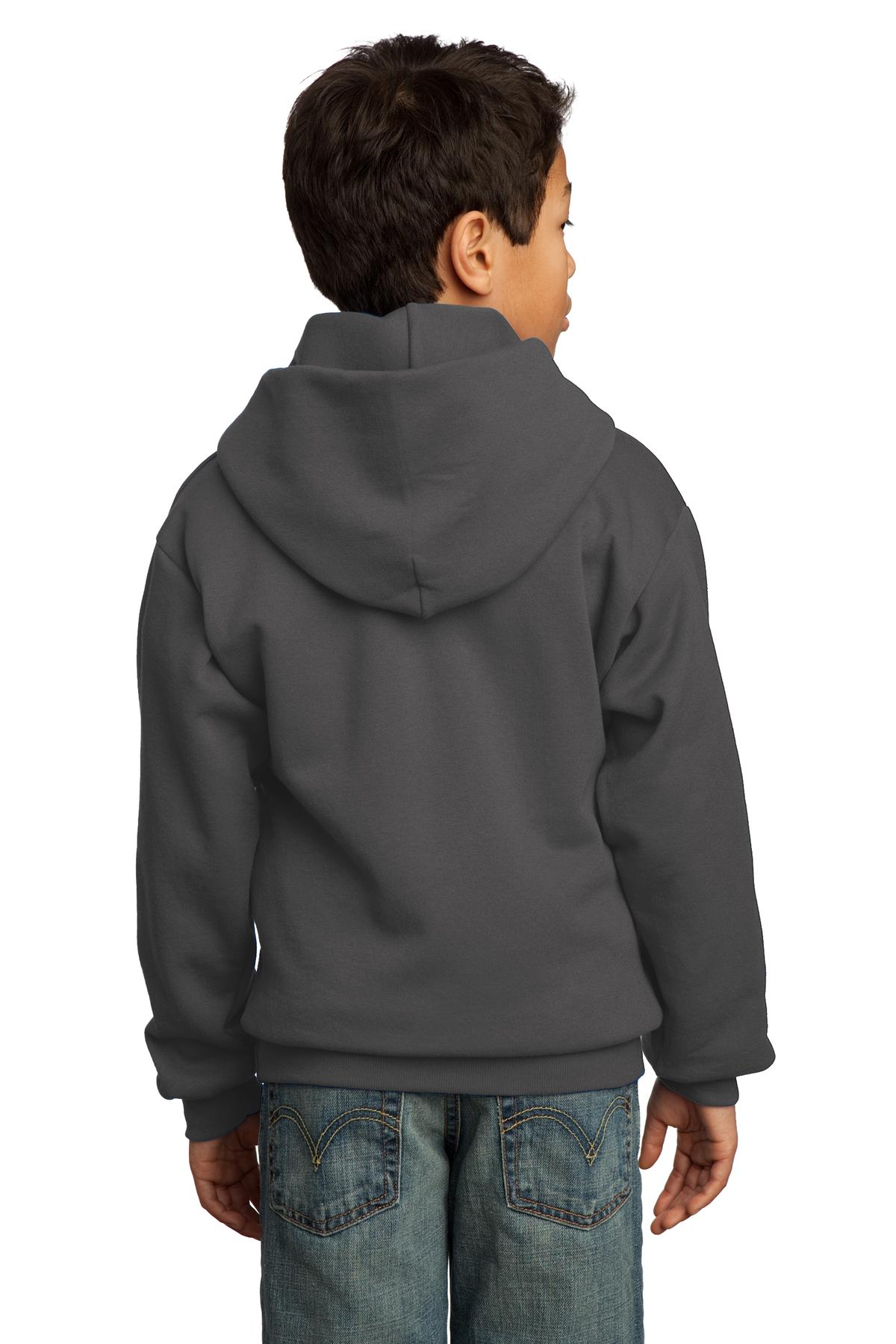 Port & Company - Youth Core Fleece Pullover Hooded Sweatshirt