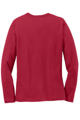 Port & Company Womens Long Sleeve Core Cotton Tee. LPC54LS Womens Apparel Shirts & Tops
