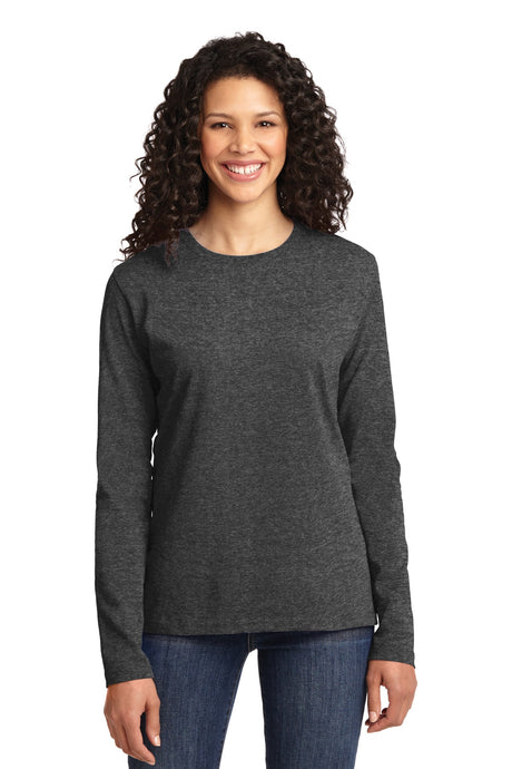Port & Company Womens Long Sleeve Core Cotton Tee. LPC54LS Womens Apparel Shirts & Tops