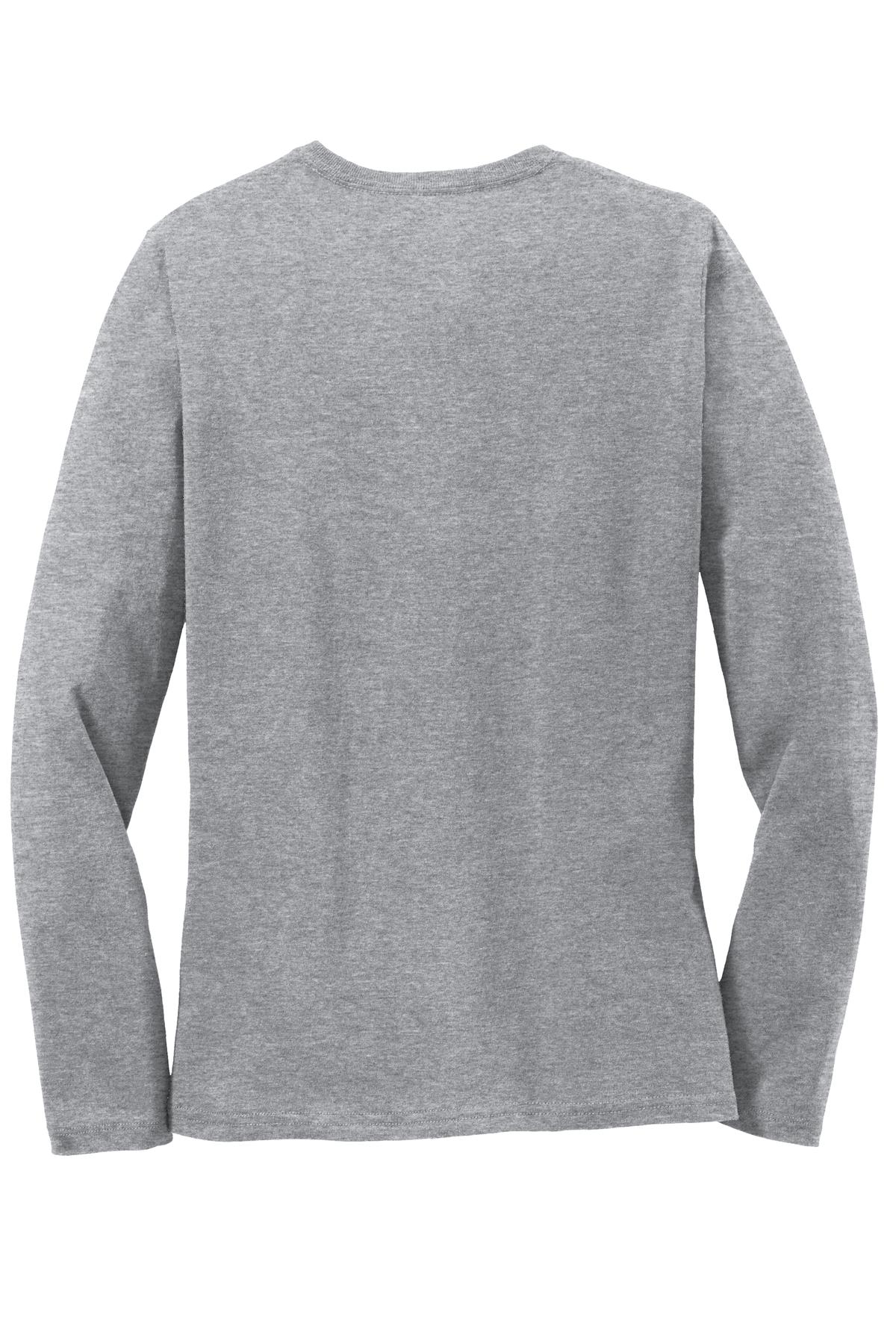Port & Company Womens Long Sleeve Core Cotton Tee. LPC54LS Womens Apparel Shirts & Tops