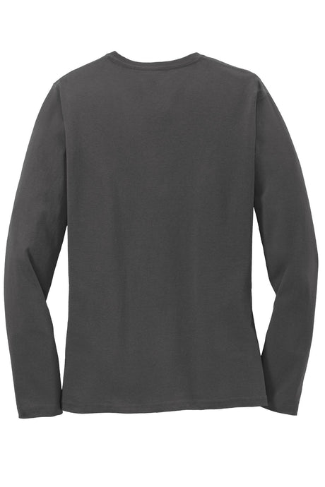 Port & Company Womens Long Sleeve Core Cotton Tee. LPC54LS Womens Apparel Shirts & Tops