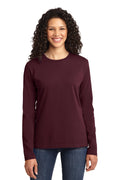 Port & Company Womens Long Sleeve Core Cotton Tee. LPC54LS Womens Apparel Shirts & Tops