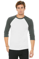 BELLA + CANVAS Three-Quarter Sleeve Baseball Tee