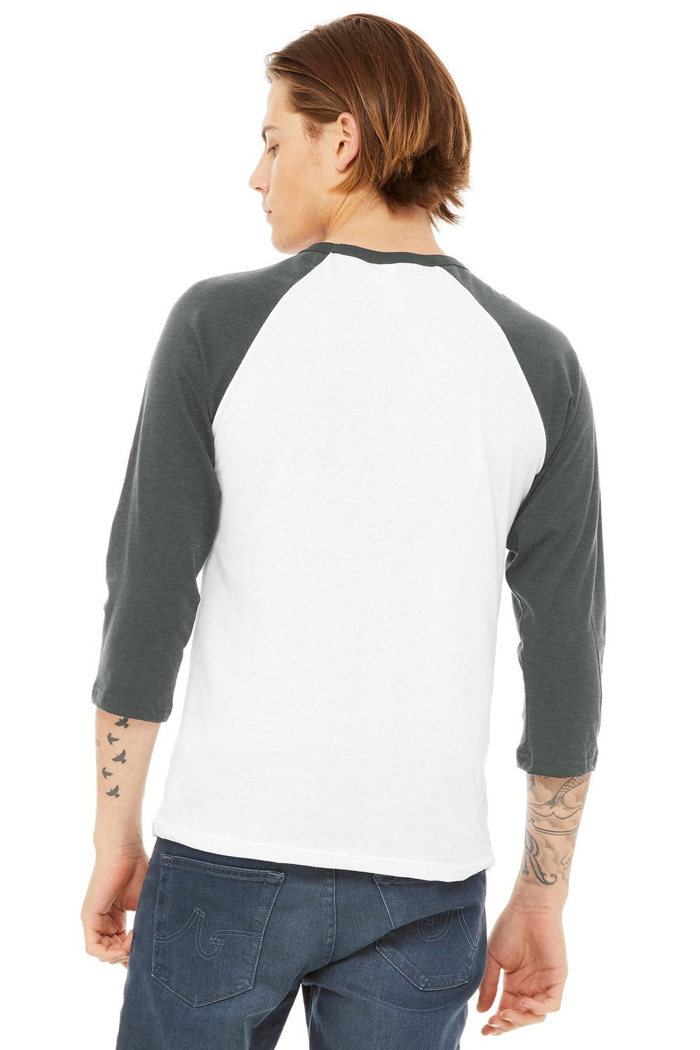 BELLA + CANVAS Three-Quarter Sleeve Baseball Tee