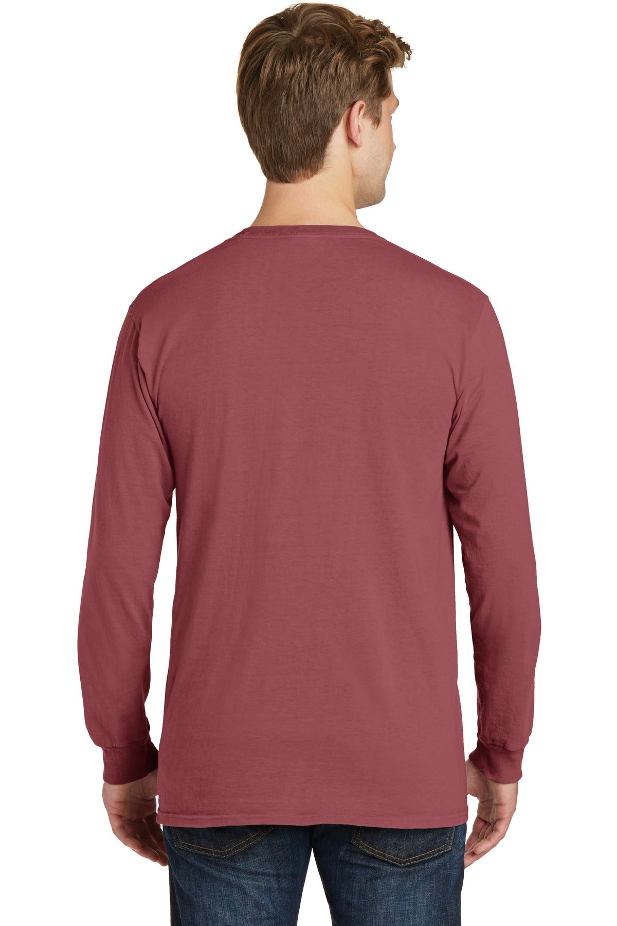 Port & Company - Men's Beach Wash Garment-Dyed Long Sleeve Tee Mens Apparel Shirts & Tops