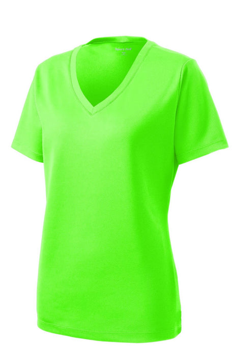 Sport-Tek Women's PosiCharge RacerMesh V-Neck Tee Womens Apparel Shirts & Tops