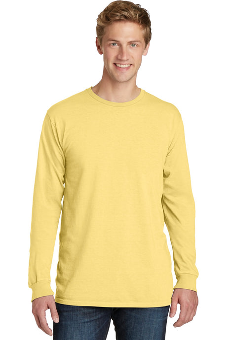 Port & Company - Men's Beach Wash Garment-Dyed Long Sleeve Tee Mens Apparel Shirts & Tops
