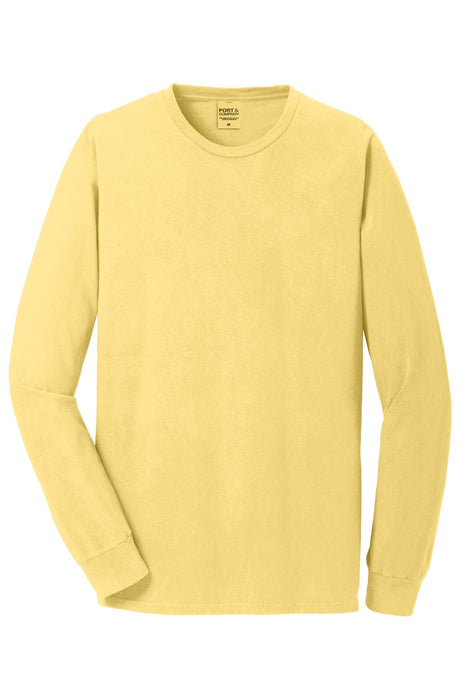 Port & Company - Men's Beach Wash Garment-Dyed Long Sleeve Tee Mens Apparel Shirts & Tops