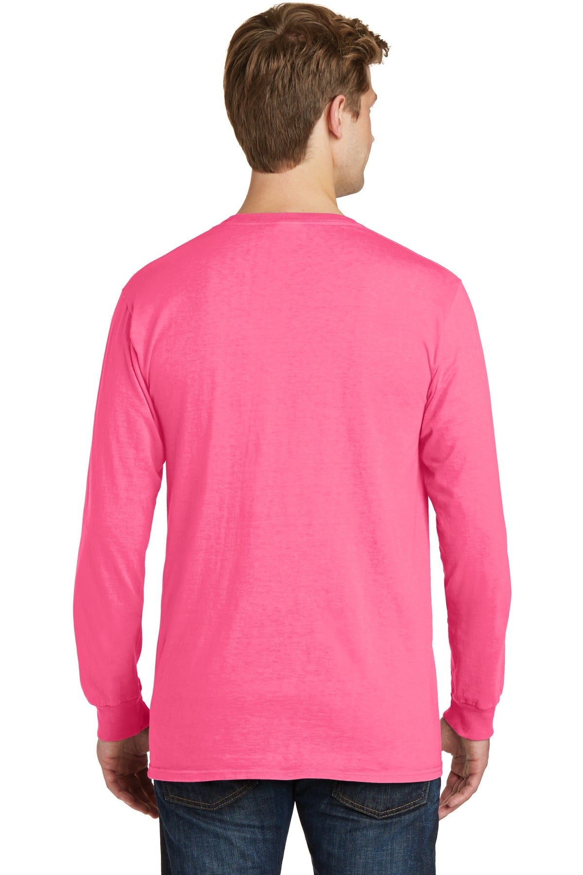 Port & Company - Men's Beach Wash Garment-Dyed Long Sleeve Tee Mens Apparel Shirts & Tops