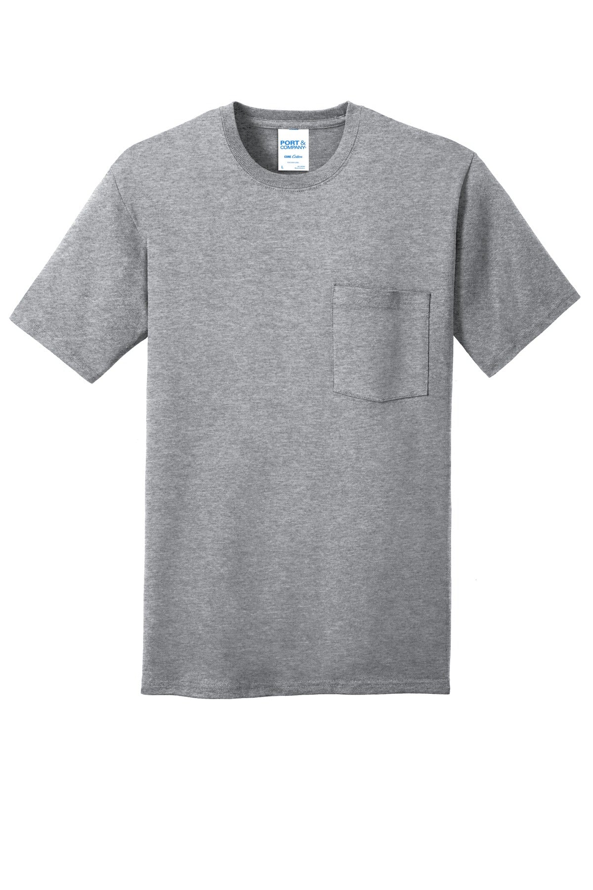 Port & Company - Men's Core Cotton Pocket Tee Mens Apparel Shirts & Tops
