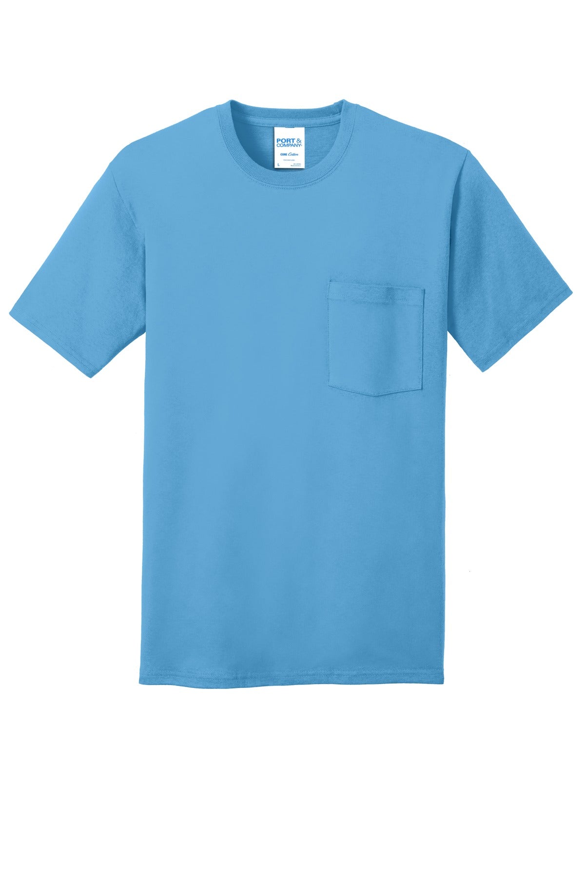 Port & Company - Men's Core Cotton Pocket Tee Mens Apparel Shirts & Tops