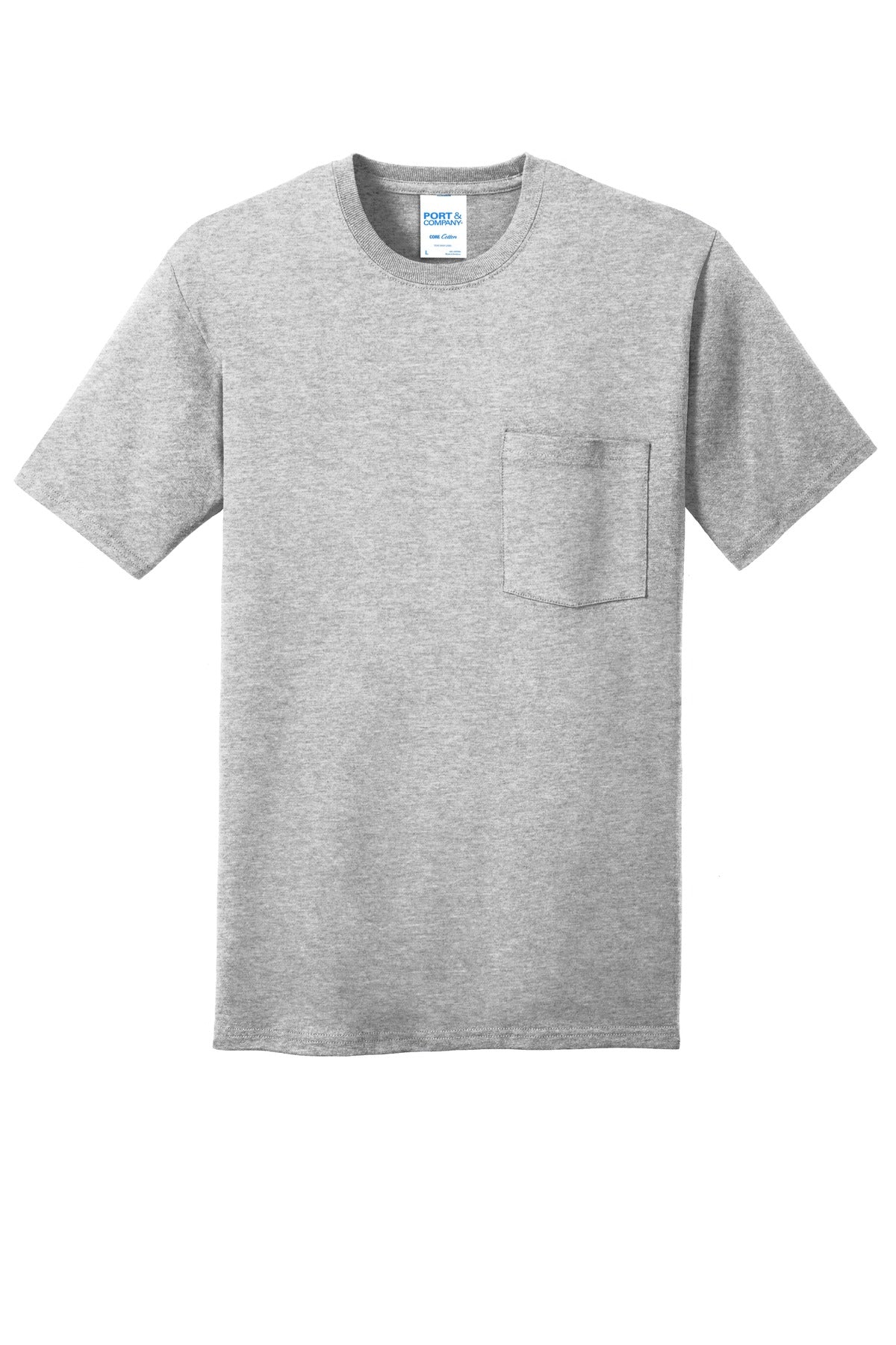 Port & Company - Men's Core Cotton Pocket Tee Mens Apparel Shirts & Tops