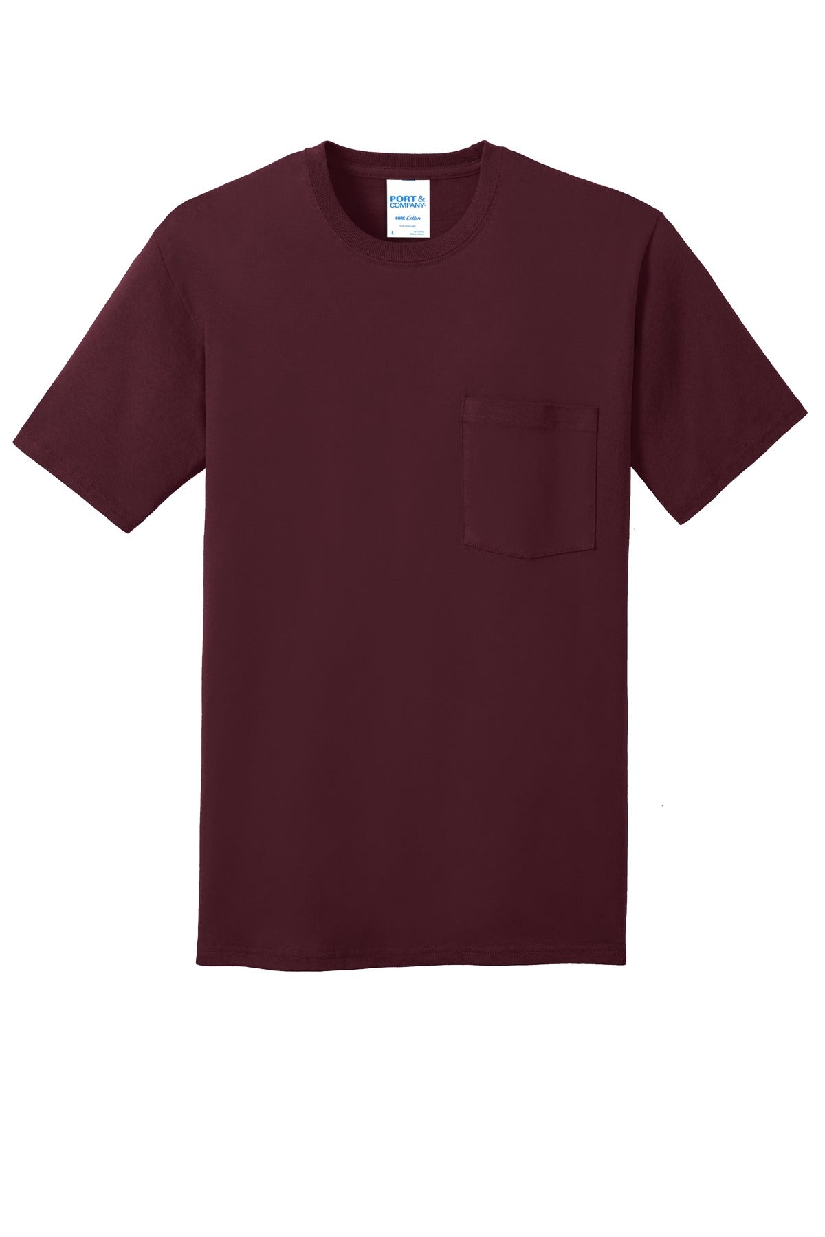 Port & Company - Men's Core Cotton Pocket Tee Mens Apparel Shirts & Tops