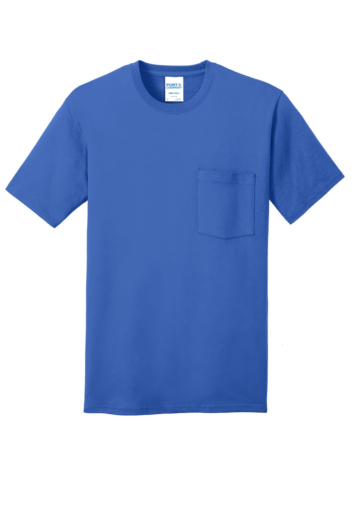 Port & Company - Men's Core Cotton Pocket Tee Mens Apparel Shirts & Tops