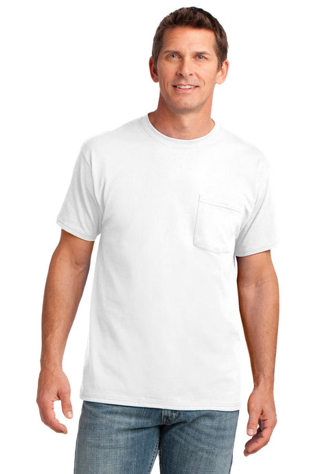 Port & Company - Men's Core Cotton Pocket Tee Mens Apparel Shirts & Tops