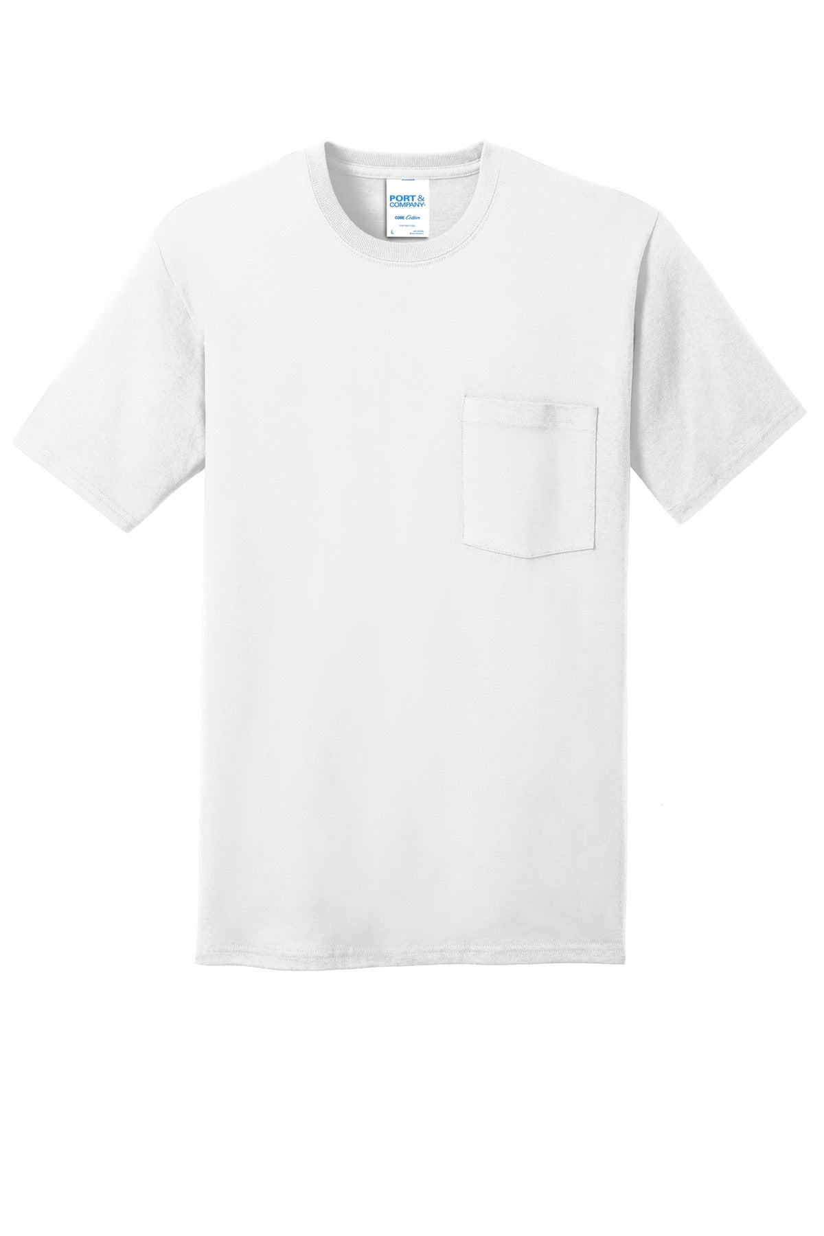 Port & Company - Men's Core Cotton Pocket Tee Mens Apparel Shirts & Tops