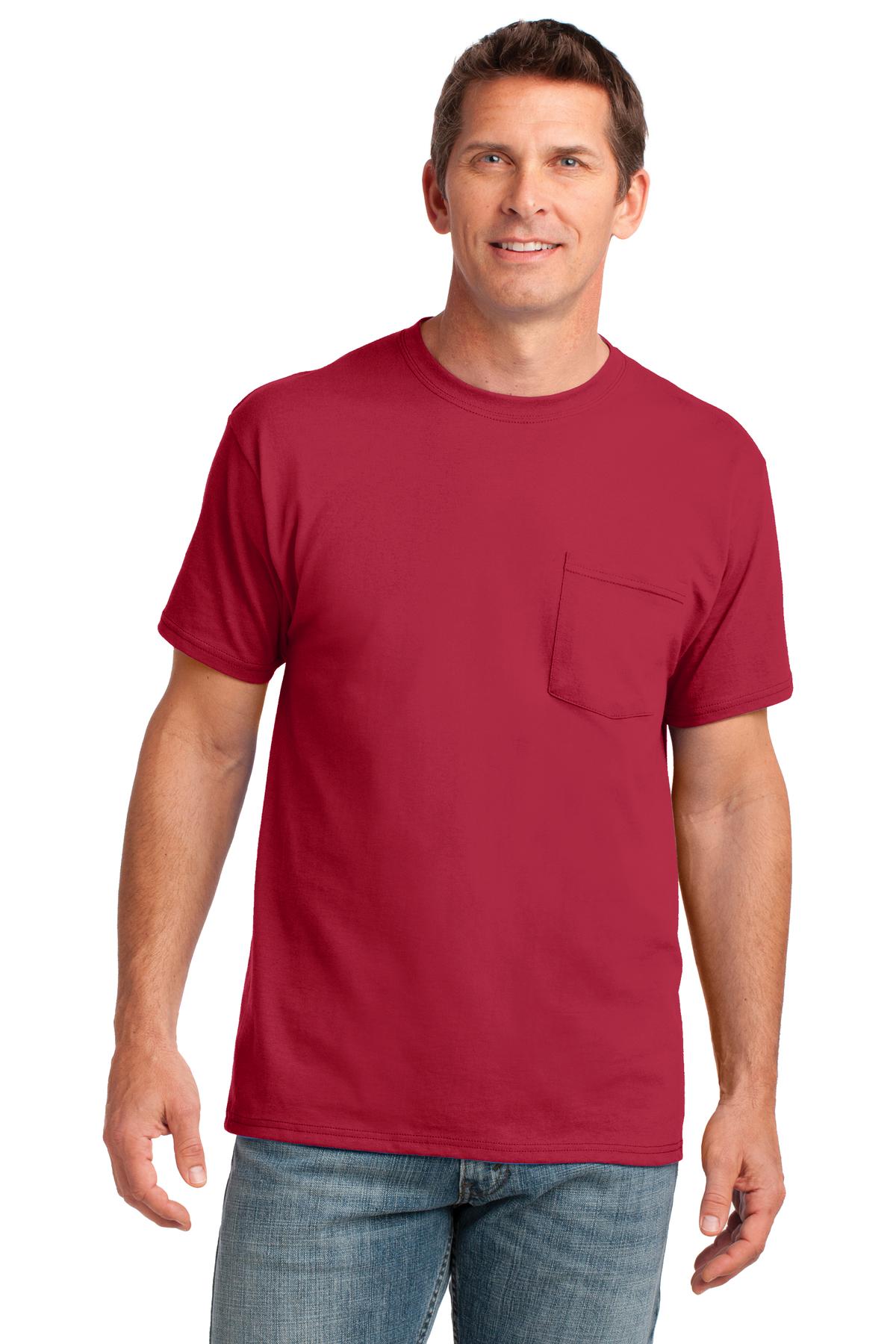 Port & Company - Men's Core Cotton Pocket Tee Mens Apparel Shirts & Tops