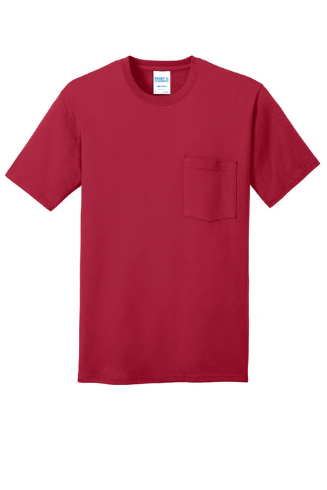 Port & Company - Men's Core Cotton Pocket Tee Mens Apparel Shirts & Tops
