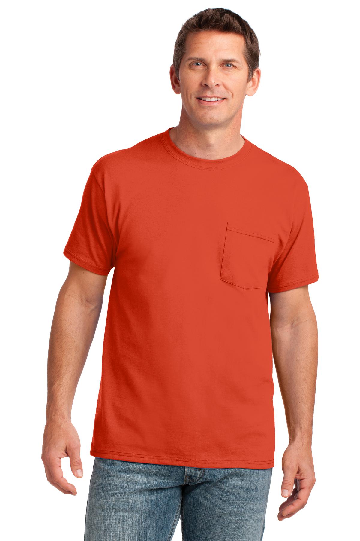 Port & Company - Men's Core Cotton Pocket Tee Mens Apparel Shirts & Tops
