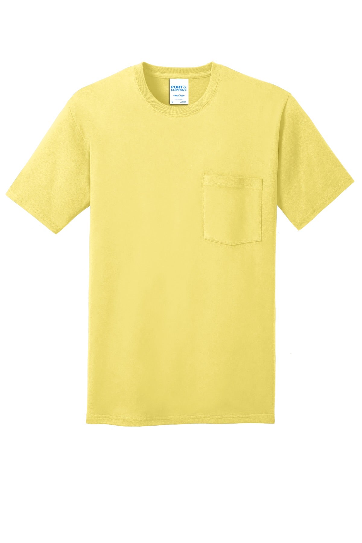 Port & Company - Men's Core Cotton Pocket Tee Mens Apparel Shirts & Tops