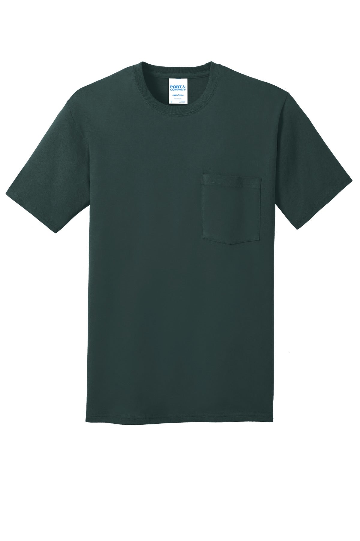 Port & Company - Men's Core Cotton Pocket Tee Mens Apparel Shirts & Tops