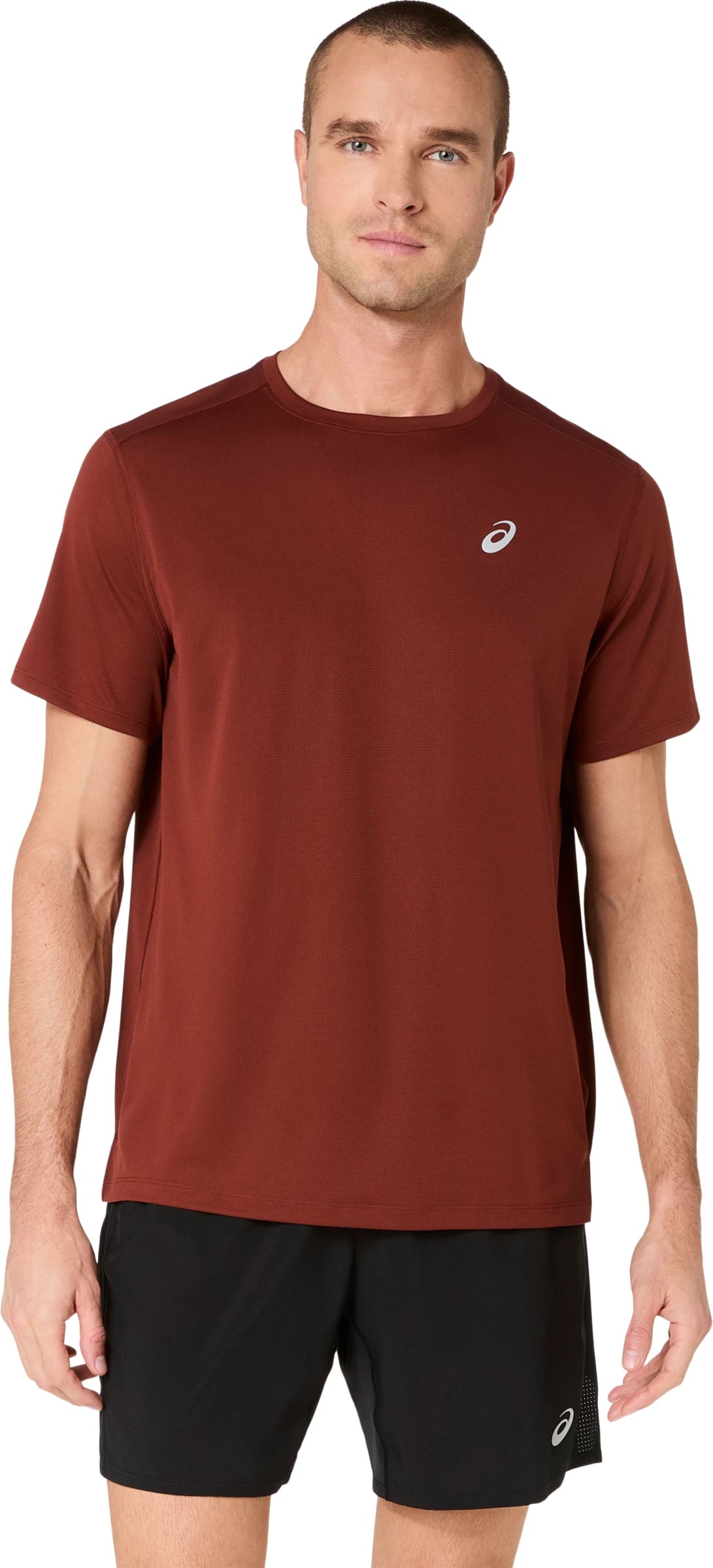 Asics Men's Silver Short Sleeve Top-1