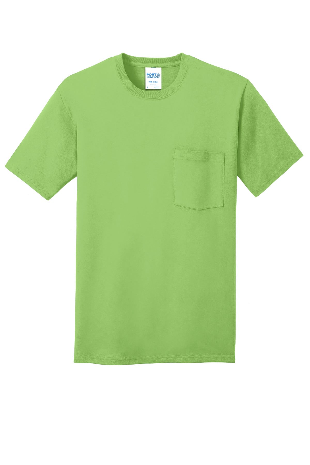 Port & Company - Men's Core Cotton Pocket Tee Mens Apparel Shirts & Tops