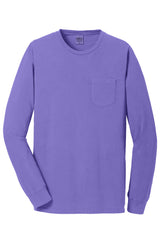 Port & Company Men's Beach Wash Garment-Dyed Long Sleeve Pocket Tee Mens Apparel Shirts & Tops