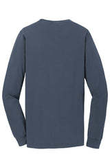 Port & Company Men's Beach Wash Garment-Dyed Long Sleeve Pocket Tee Mens Apparel Shirts & Tops
