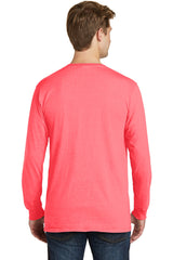 Port & Company Men's Beach Wash Garment-Dyed Long Sleeve Pocket Tee Mens Apparel Shirts & Tops