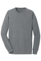 Port & Company Men's Beach Wash Garment-Dyed Long Sleeve Pocket Tee Mens Apparel Shirts & Tops