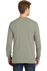 Port & Company Men's Beach Wash Garment-Dyed Long Sleeve Pocket Tee Mens Apparel Shirts & Tops