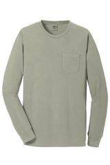 Port & Company Men's Beach Wash Garment-Dyed Long Sleeve Pocket Tee Mens Apparel Shirts & Tops